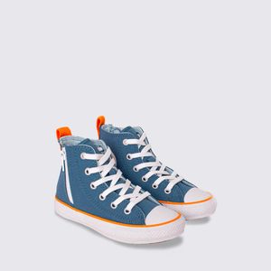 Tênis Converse Chuck Taylor All Star Infantil Azul Escuro Laranja Branco CK09090001