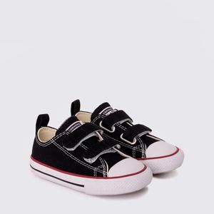 Tênis Converse Chuck Taylor All Star Infantil 2V Preto Vermelho CK10410007