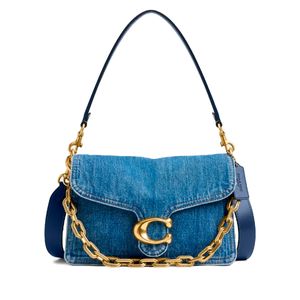 Bolsa Coach Chain Tabby Shoulder Denim Azul CAN14B4RHO