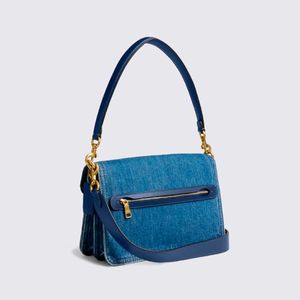 Bolsa Coach Chain Tabby Shoulder Denim Azul CAN14B4RHO