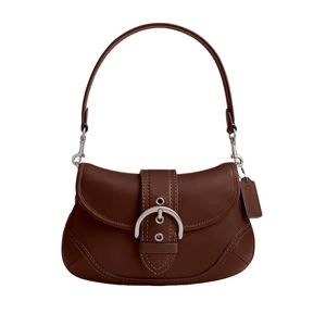 Bolsa Coach Soho em Couro Regenerativo Marrom Escuro CR699LHMPL