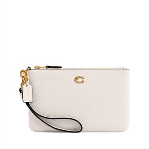Bolsa de Mão Coach Wristlet Off White CH818B4HA