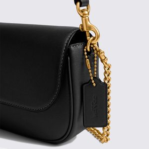 Bolsa Coach Brook Flap Chain Preto CAN90B4BK