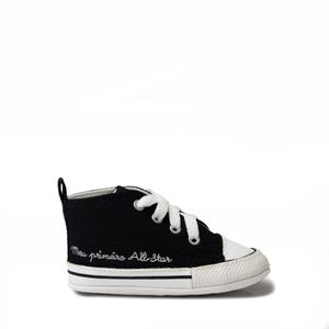Tênis Converse Chuck Taylor All Star Infantil My First Preto Branco Branco CK04400001
