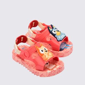 Mini Melissa Hop + Bluey Baby Bege Rosa Vermelho 36176