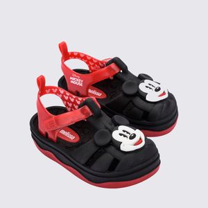 Mini Melissa Zig + Disney Baby Preto Vermelho 37346