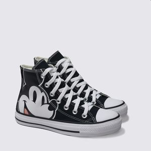 Tênis Converse Chuck Taylor All Star Mickey Preto Branco CT31260001