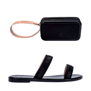 Melissa + Bolsa Duo M Lover Preto Bege 36628