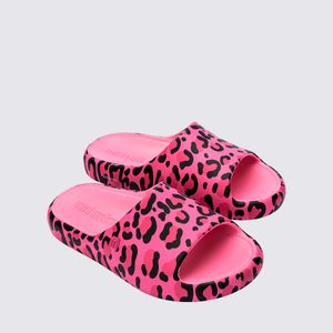Mini Melissa Free Print Slide Infantil Rosa Preto 35936