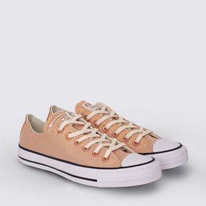 Tênis Converse All Star Chuck Taylor Rosa Pink Ouro Escuro Branco CT25650002