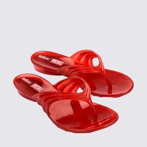 Melissa Quantum Thong + Diesel Vermelho Transparente 36151