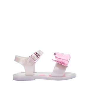 Mini Melissa Fly Sandal III Baby Branco Perolado Rosa 37803