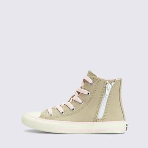 Tênis Converse All Star Chuck Taylor Side Zip Infantil Marfim Rosa Amendoa CK12500005