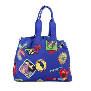 Bolsa Farm Carioca Patch Rio Azul