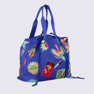 Bolsa Farm Carioca Patch Rio Azul