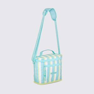 Mini Cooler Farm Farofa Listrado Rio Azul