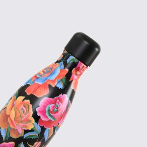 Garrafa Farm Glub Glub Rosas Pintadas Preto 750 ML