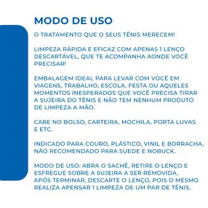 Lenço para Limpeza de Tênis Step Defend