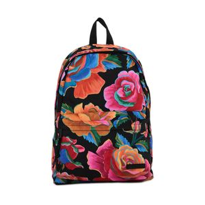 Mochila Farm Xodó Rosas Pintadas Preto