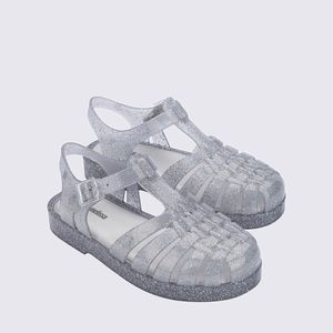 Mini Melissa Possession Shiny Infantil Vidro Glitter Prata 33521