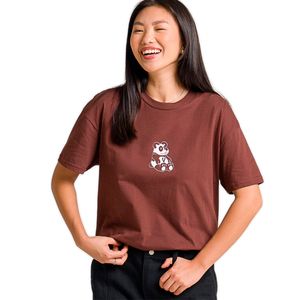 Camiseta Vans Panda Oversized Bitter Chocolate VN000HHP7YO