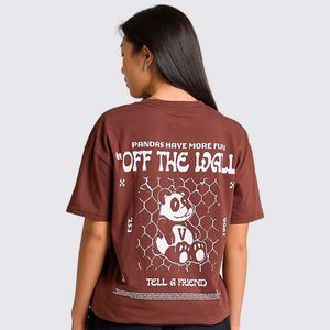 Camiseta Vans Panda Oversized Bitter Chocolate VN000HHP7YO