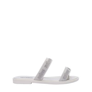 Mini Melissa Duo M Lover Slide Infantil Branco Prata 38092